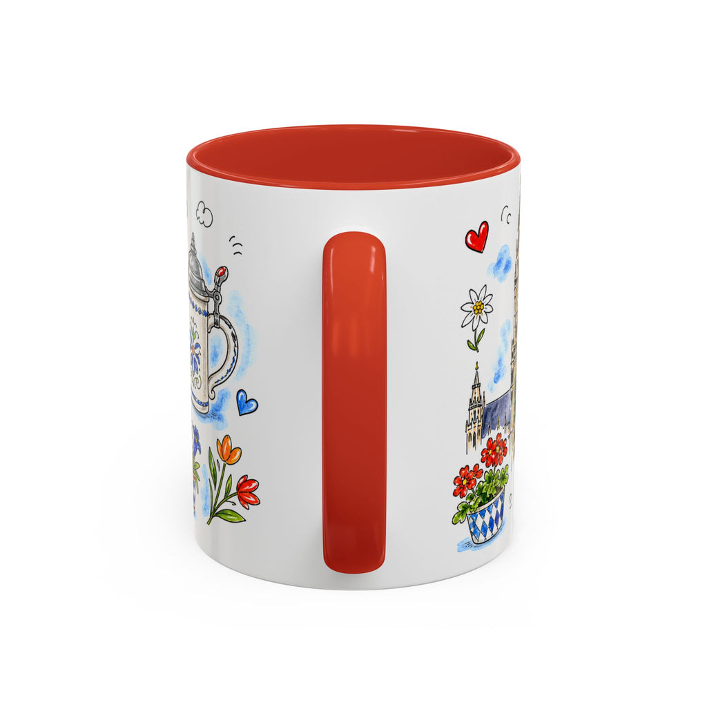 Munich Travel Mug | European City Souvenir Accent Coffee Mug | 11oz 15oz Ceramic Cup
