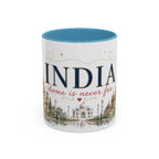 India Home Country Mug | Moving Away Gift | Long Distance Friendship | 11 oz 15 oz Accent Mug