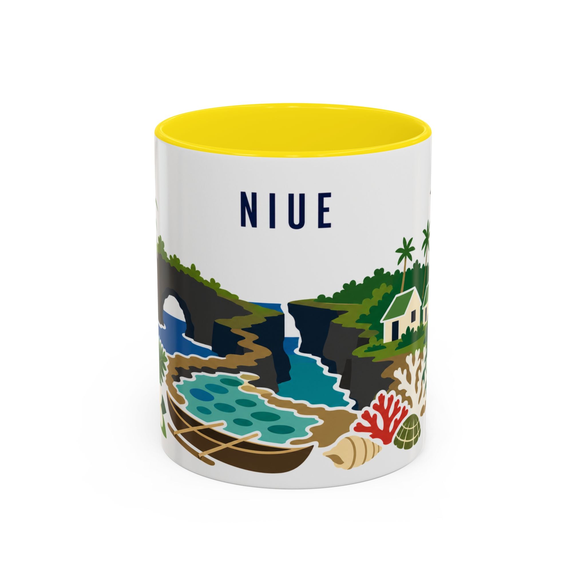 Niue Coffee Mug | Travel Souvenir Accent Mug | Country Gift Ceramic Cup 11oz 15oz