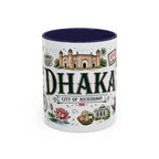 Dhaka Coffee Mug | Bangladesh Souvenir Travel Gift | Accent Color Ceramic 11oz 15oz