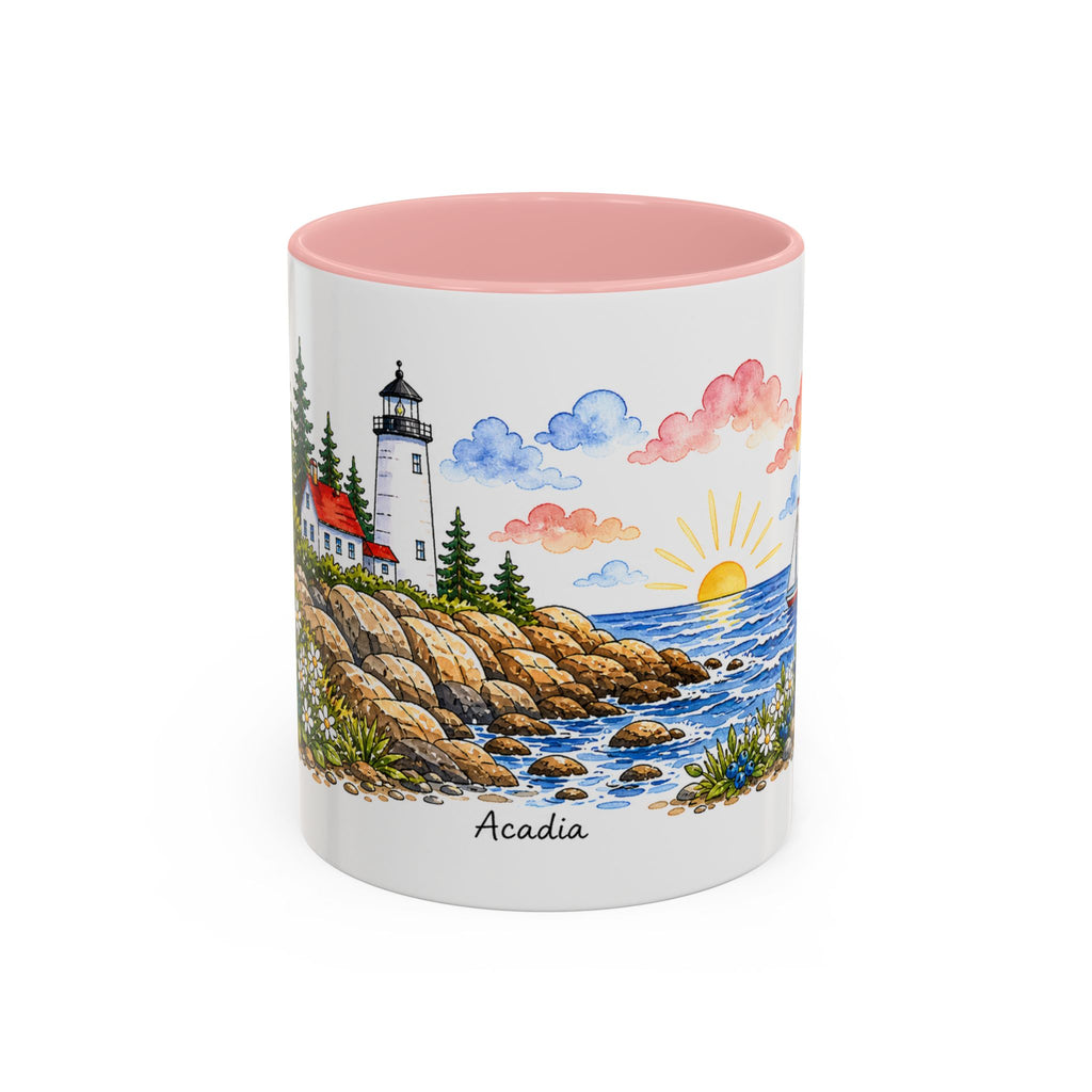 Acadia National Park Mug | US Travel Souvenir Accent Coffee Mug | 11oz 15oz Ceramic Cup