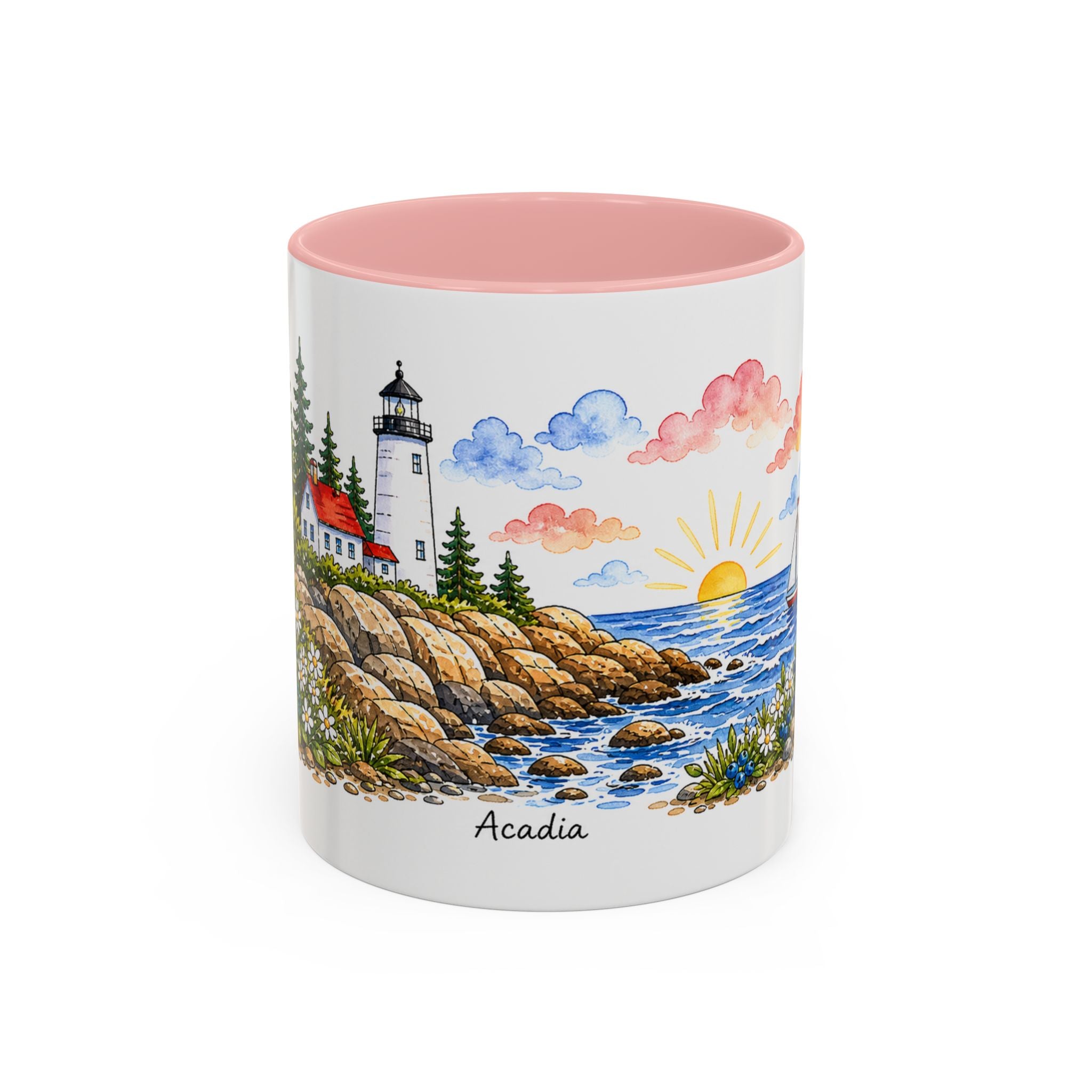 Acadia National Park Mug | US Travel Souvenir Accent Coffee Mug | 11oz 15oz Ceramic Cup