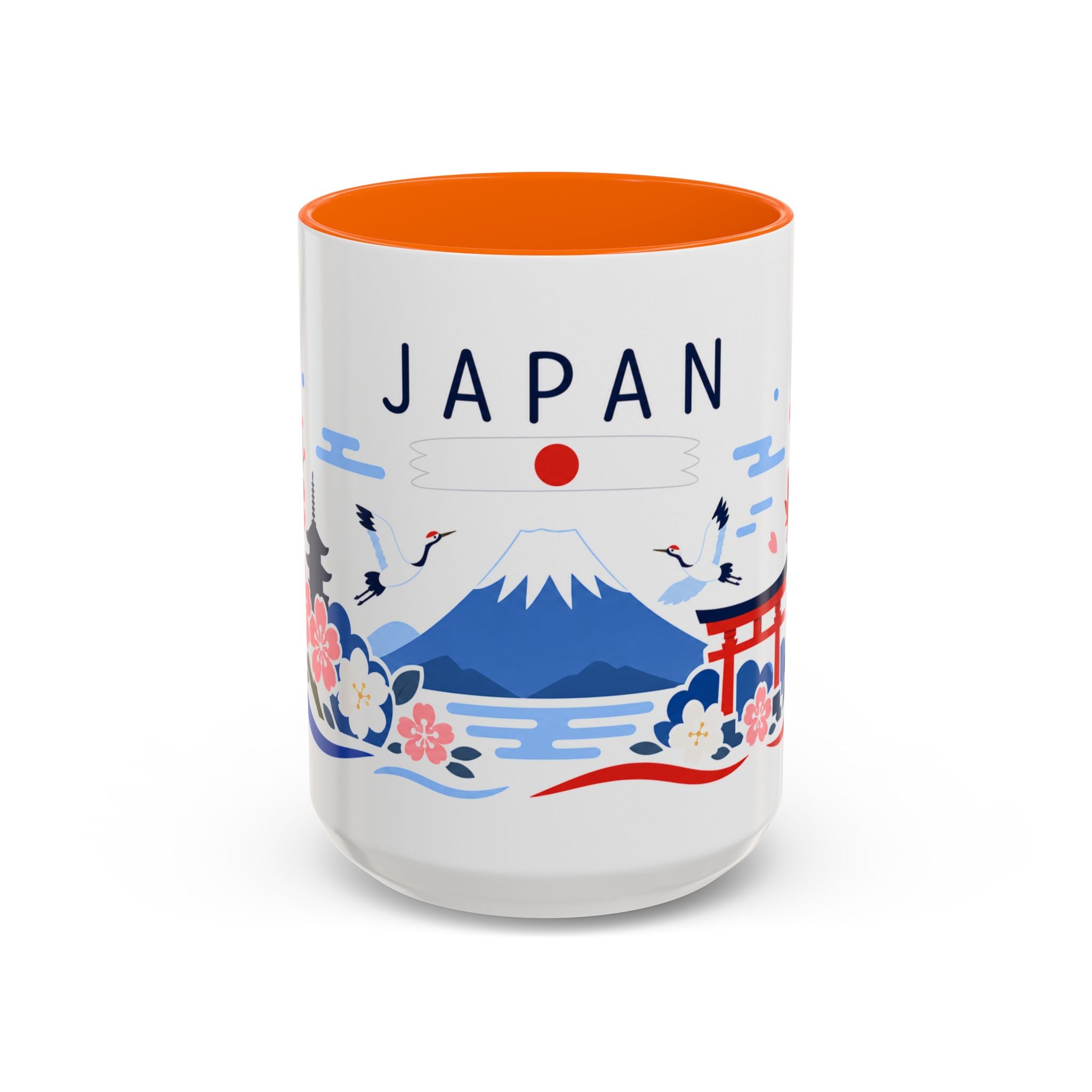 Japan Coffee Mug | Travel Souvenir Accent Mug | Country Gift Ceramic Cup 11oz 15oz