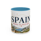 Spain Home Country Mug | Moving Away Gift | Long Distance Friendship | 11 oz 15 oz Accent Mug