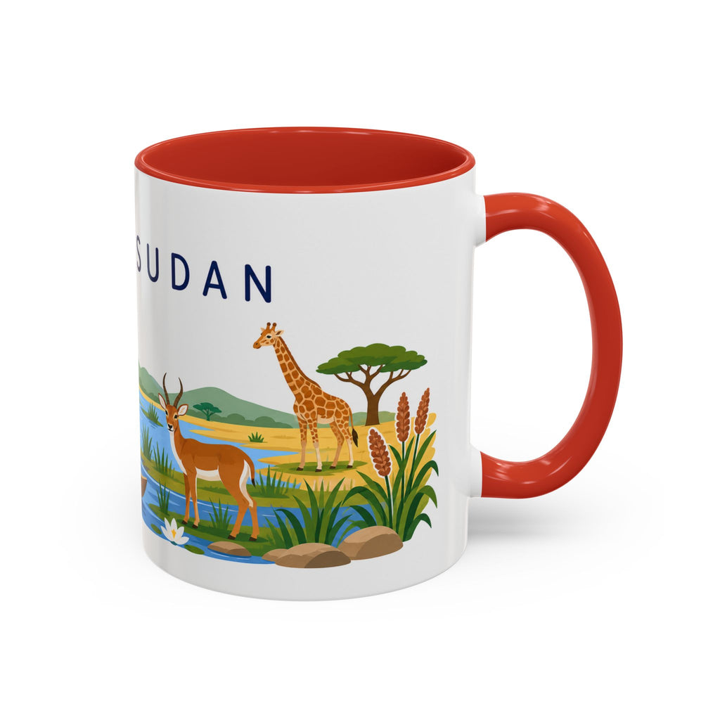 South Sudan Coffee Mug | Travel Souvenir Accent Mug | Country Gift Ceramic Cup 11oz 15oz