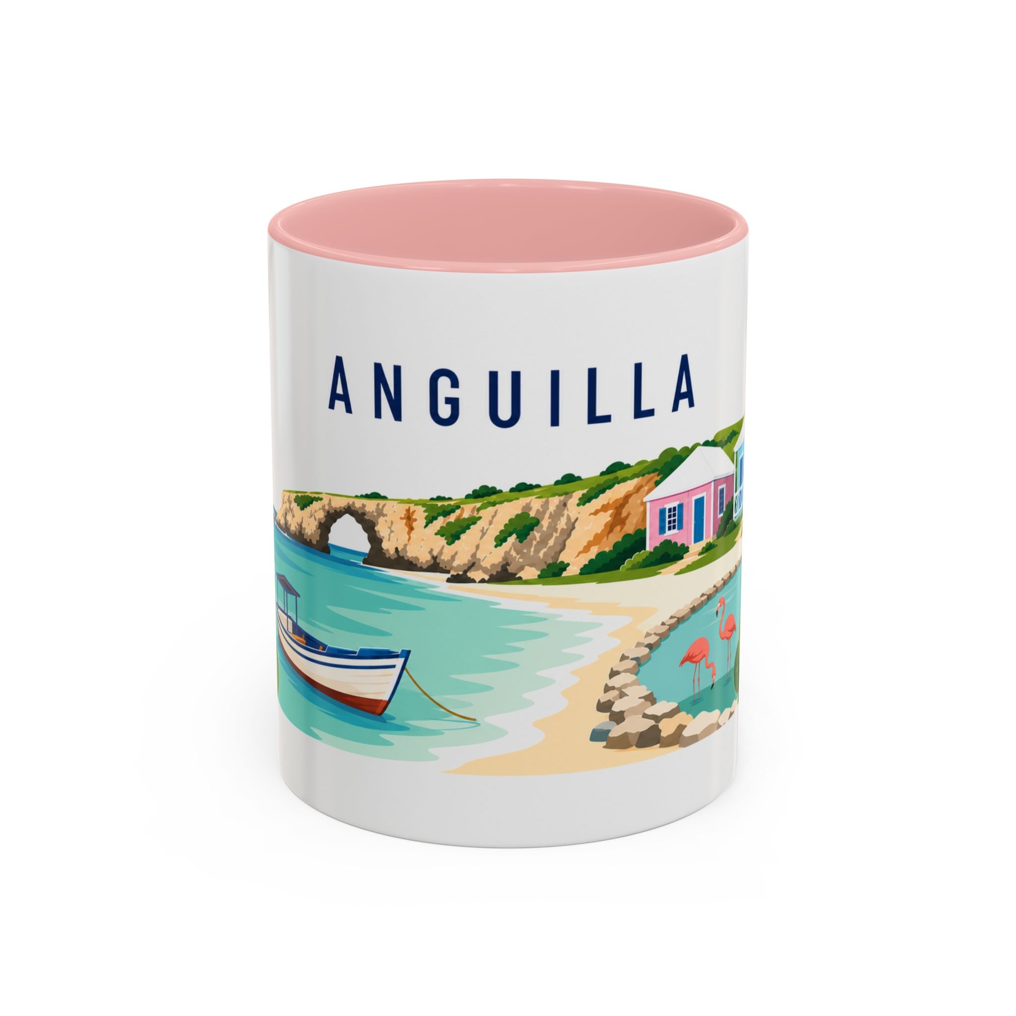Anguilla Coffee Mug | Travel Souvenir Accent Mug | Country Gift Ceramic Cup 11oz 15oz