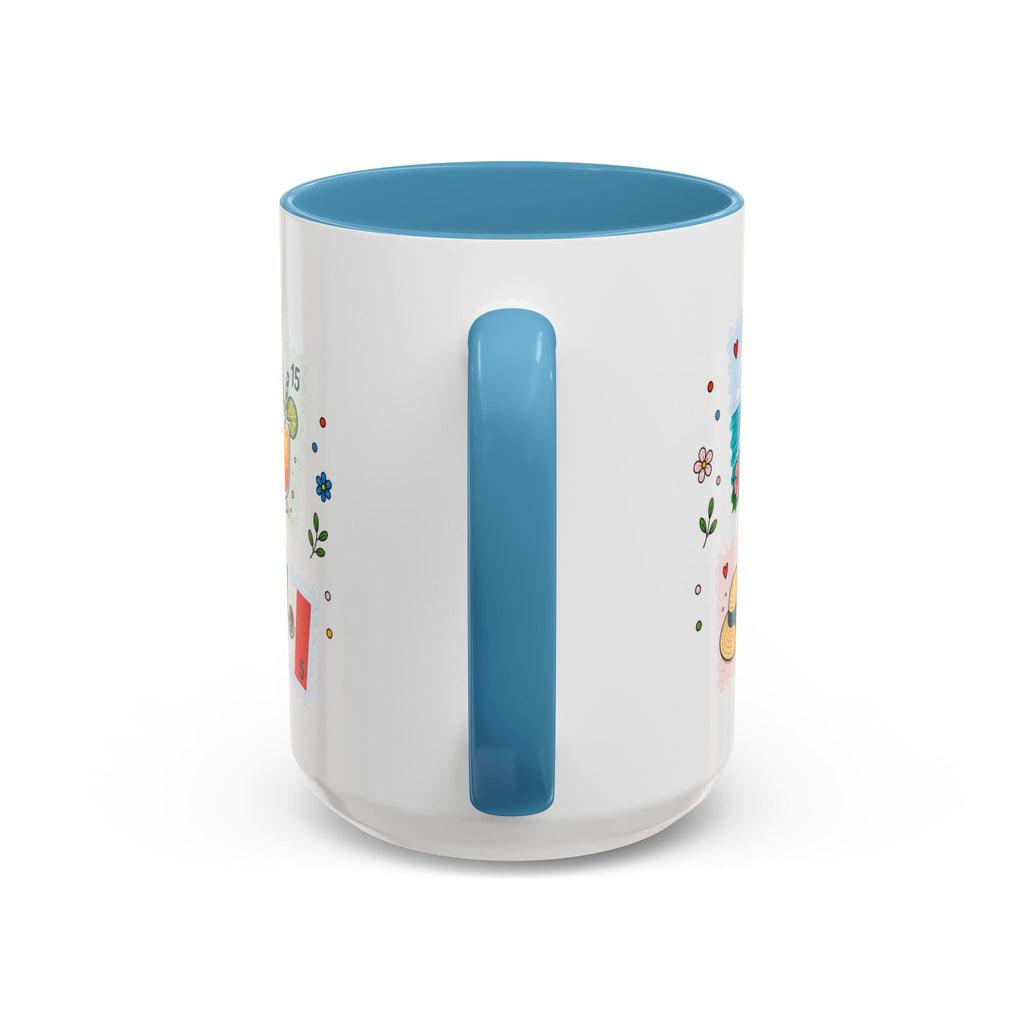 Cancun Coffee Mug | Postage Stamp Collage Mug | Travel Souvenir Accent Cup 11oz 15oz