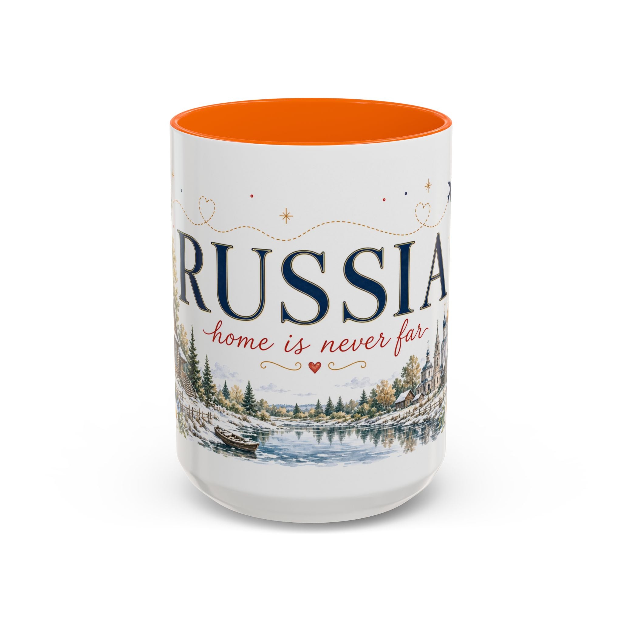 Russia Home Country Mug | Moving Away Gift | Long Distance Friendship | 11 oz 15 oz Accent Mug