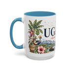 Uganda Home Country Mug | Moving Away Gift | Long Distance Friendship | 11 oz 15 oz Accent Mug