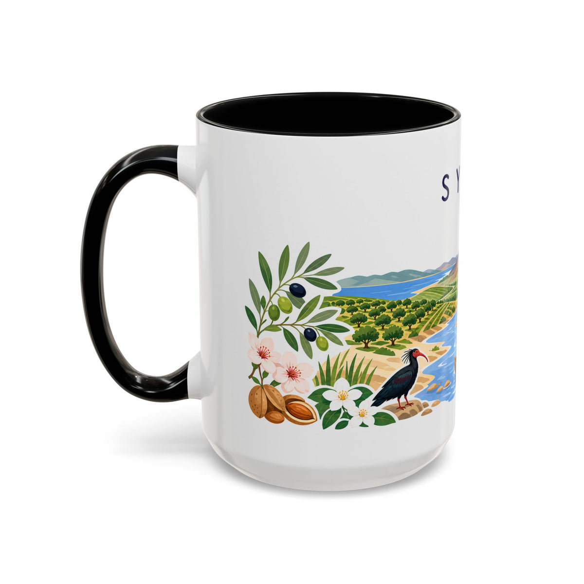 Syria Coffee Mug | Travel Souvenir Accent Mug | Country Gift Ceramic Cup 11oz 15oz