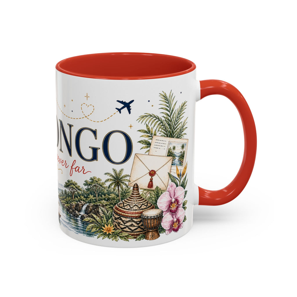 DR Congo Home Country Mug | Moving Away Gift | Long Distance Friendship | 11 oz 15 oz Accent Mug