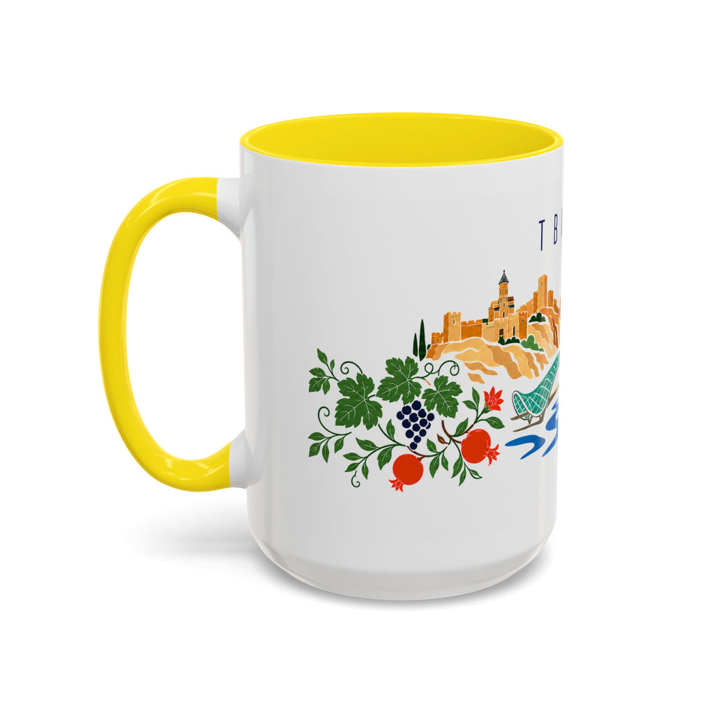 Tbilisi Coffee Mug | Georgia Travel Souvenir | Porcelain Decal City Gift | 11oz 15oz Accent Mug