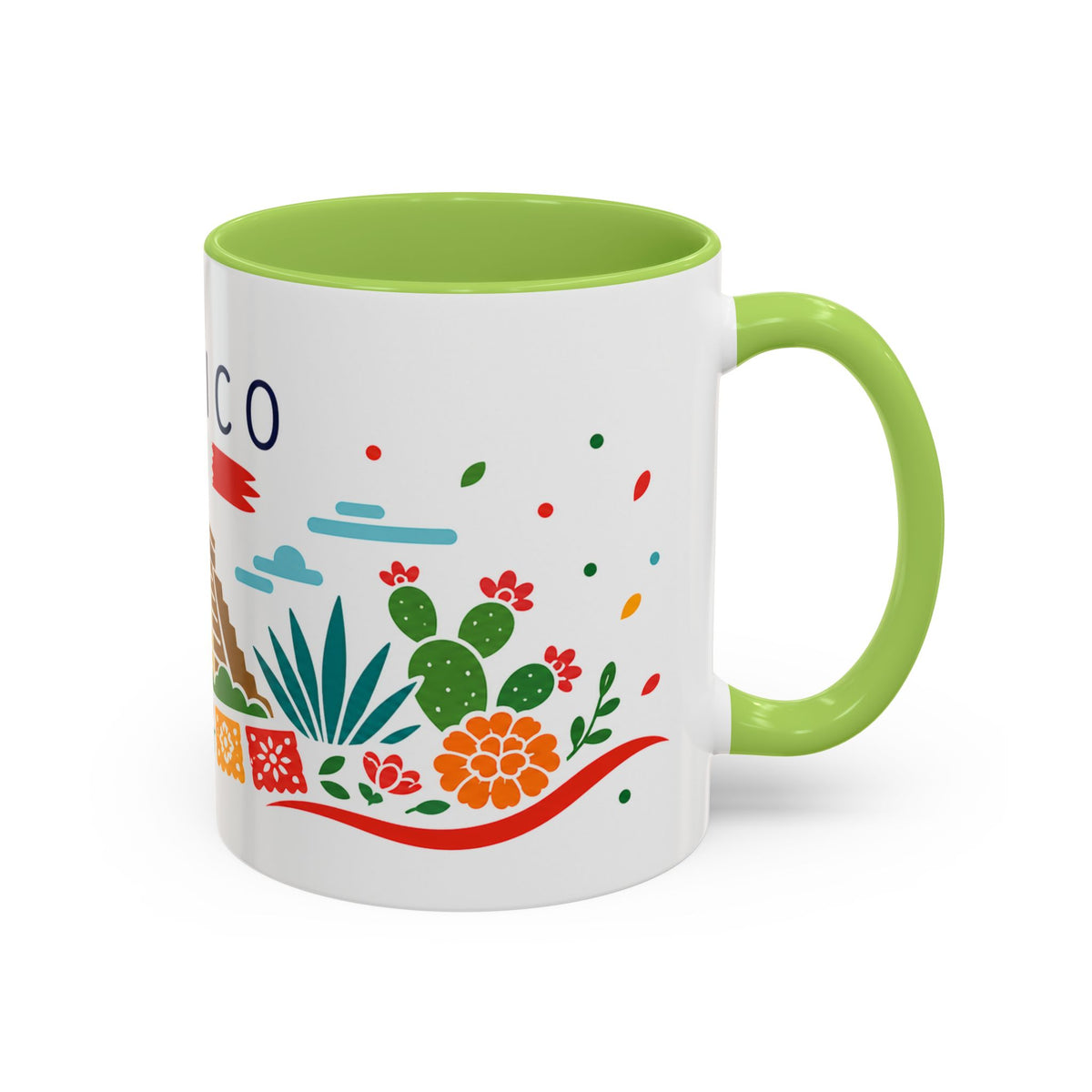Mexico Coffee Mug | Travel Souvenir Accent Mug | Country Gift Ceramic Cup 11oz 15oz