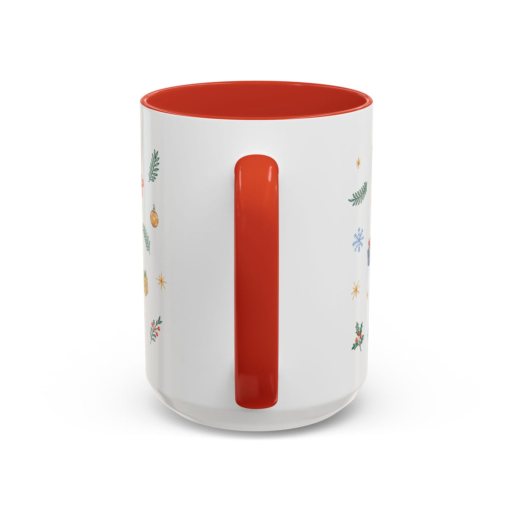 Angkor Christmas Mug | Watercolor Travel Souvenir | Holiday Gift | Accent Ceramic Coffee Cup 11oz 15oz