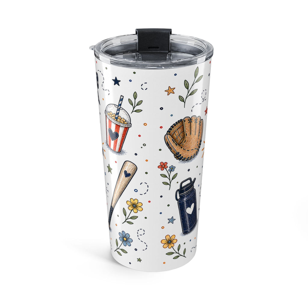 Softball Mama 20oz Tumbler | Softball Mom Gift | Insulated Stainless Steel Travel Cup