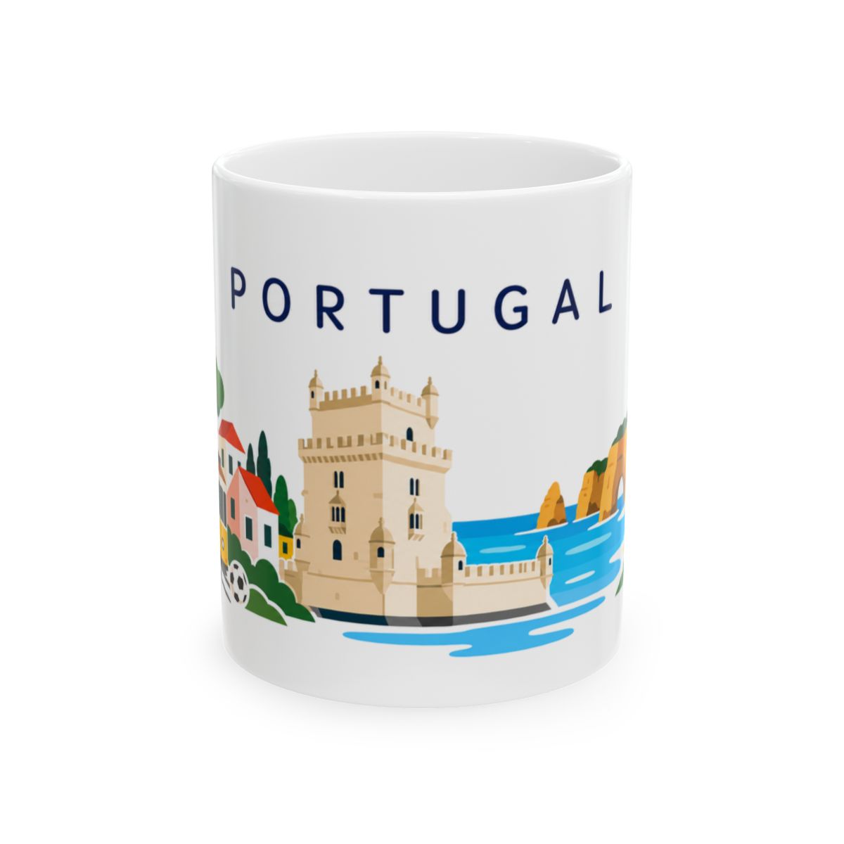 Portugal travel and soccer mug 11 oz front