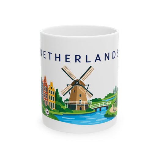 Netherlands travel and soccer mug 11 oz front