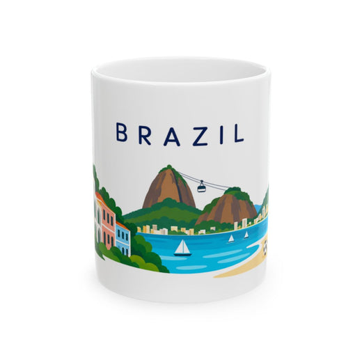 Brazil travel and soccer mug 11 oz front