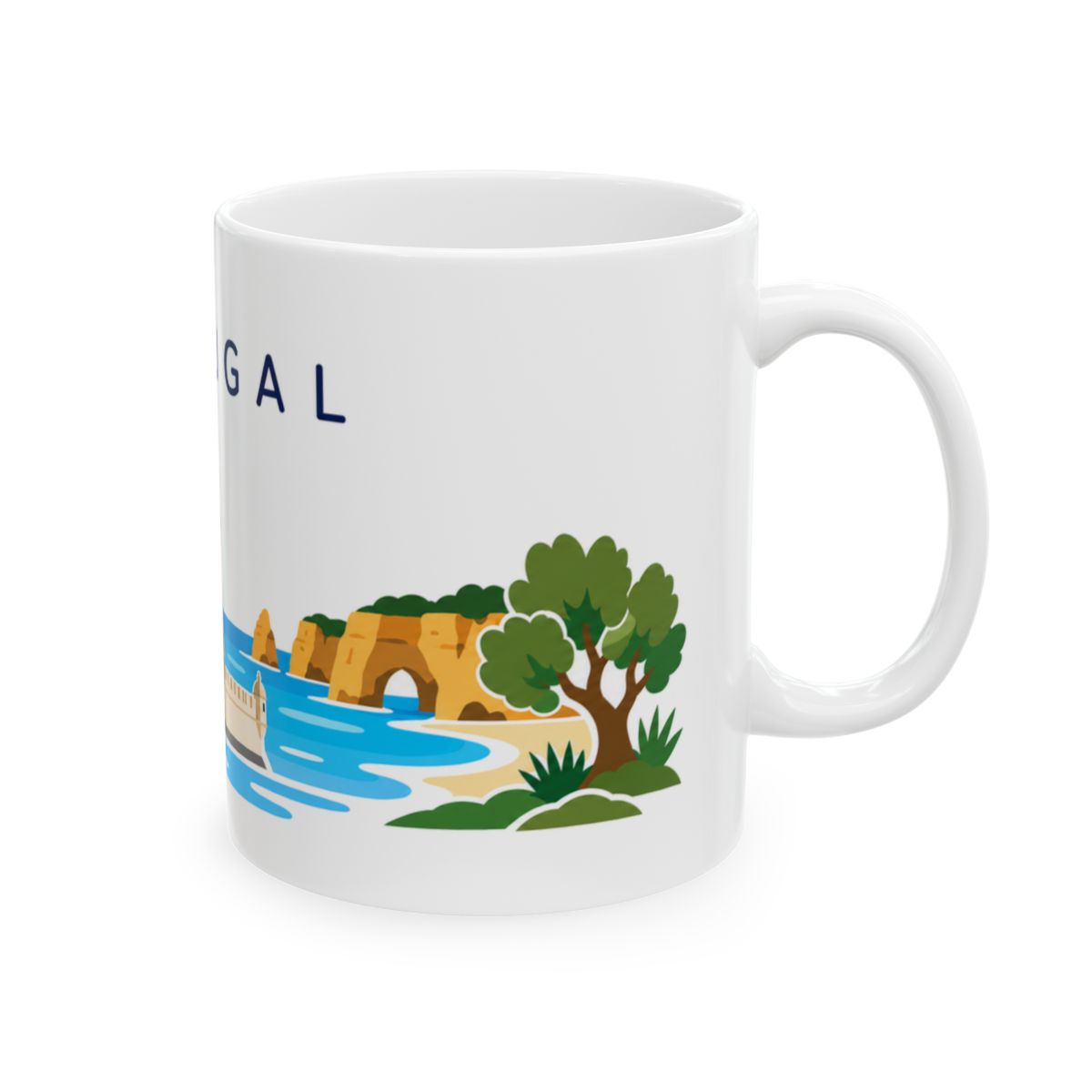Portugal travel and soccer mug 11 oz right