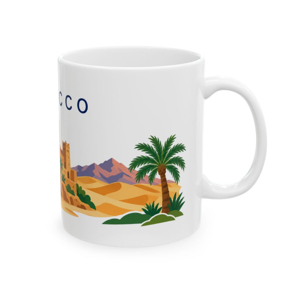 Morocco travel and soccer mug 11 oz right