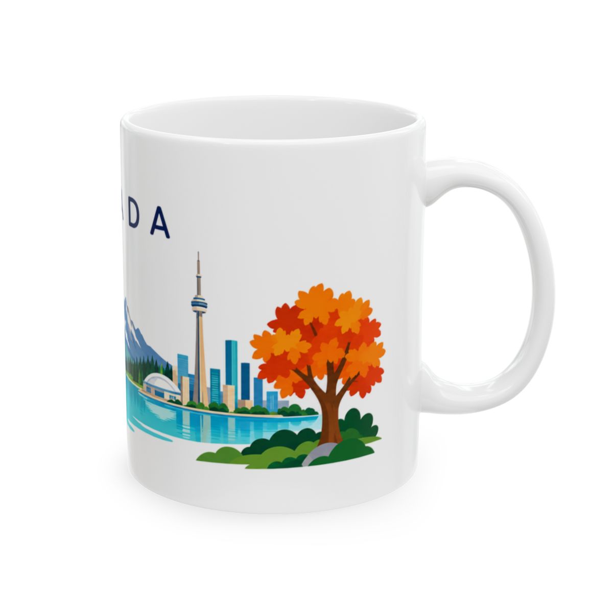 Canada travel and soccer mug 11 oz right