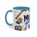 Mr Fix It Coffee Mug | Father's Day Gift for Dad | Accent Color Ceramic 11oz 15oz
