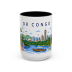 DR Congo Coffee Mug | Travel Souvenir Accent Mug | Place Gift Ceramic Cup 11oz 15oz