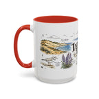 Indiana Dunes National Park Coffee Mug | Indiana Lake Michigan Beach Gift | Accent Color Ceramic 11oz 15oz