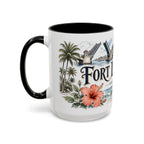 Fort Lauderdale Coffee Mug | United States Travel Souvenir | Vintage Illustrated City Gift | 11 oz 15 oz Accent Mug