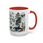 Queen Charlotte Sound Coffee Mug | Travel Destination Souvenir Gift | Accent Color Ceramic 11oz 15oz