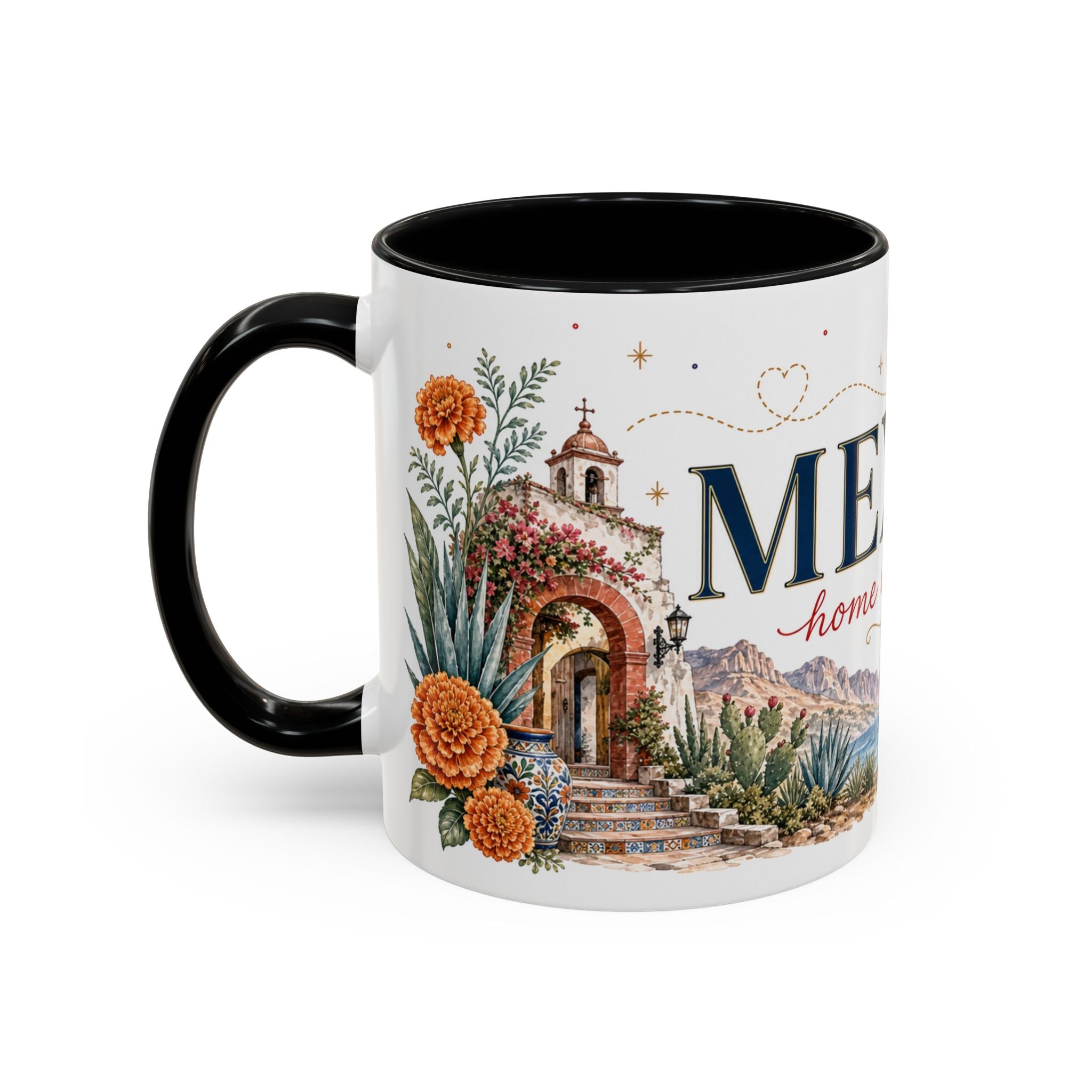 Mexico Home Country Mug | Moving Away Gift | Long Distance Friendship | 11 oz 15 oz Accent Mug