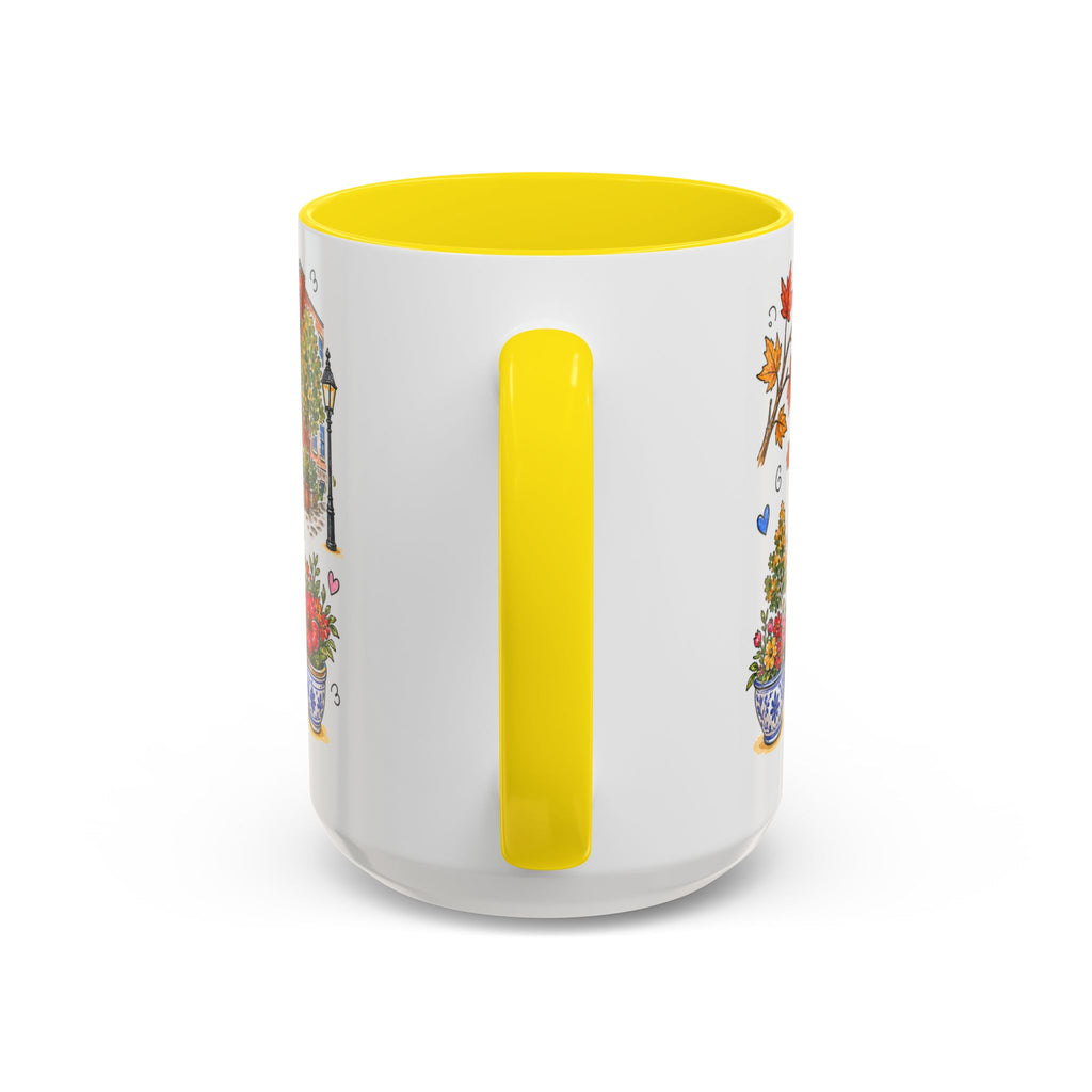 Boston Illustrated Travel Mug | City Souvenir Accent Coffee Mug | 11oz 15oz Ceramic Cup