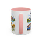 Wichita Illustrated Travel Mug | City Souvenir Accent Coffee Mug | 11oz 15oz Ceramic Cup