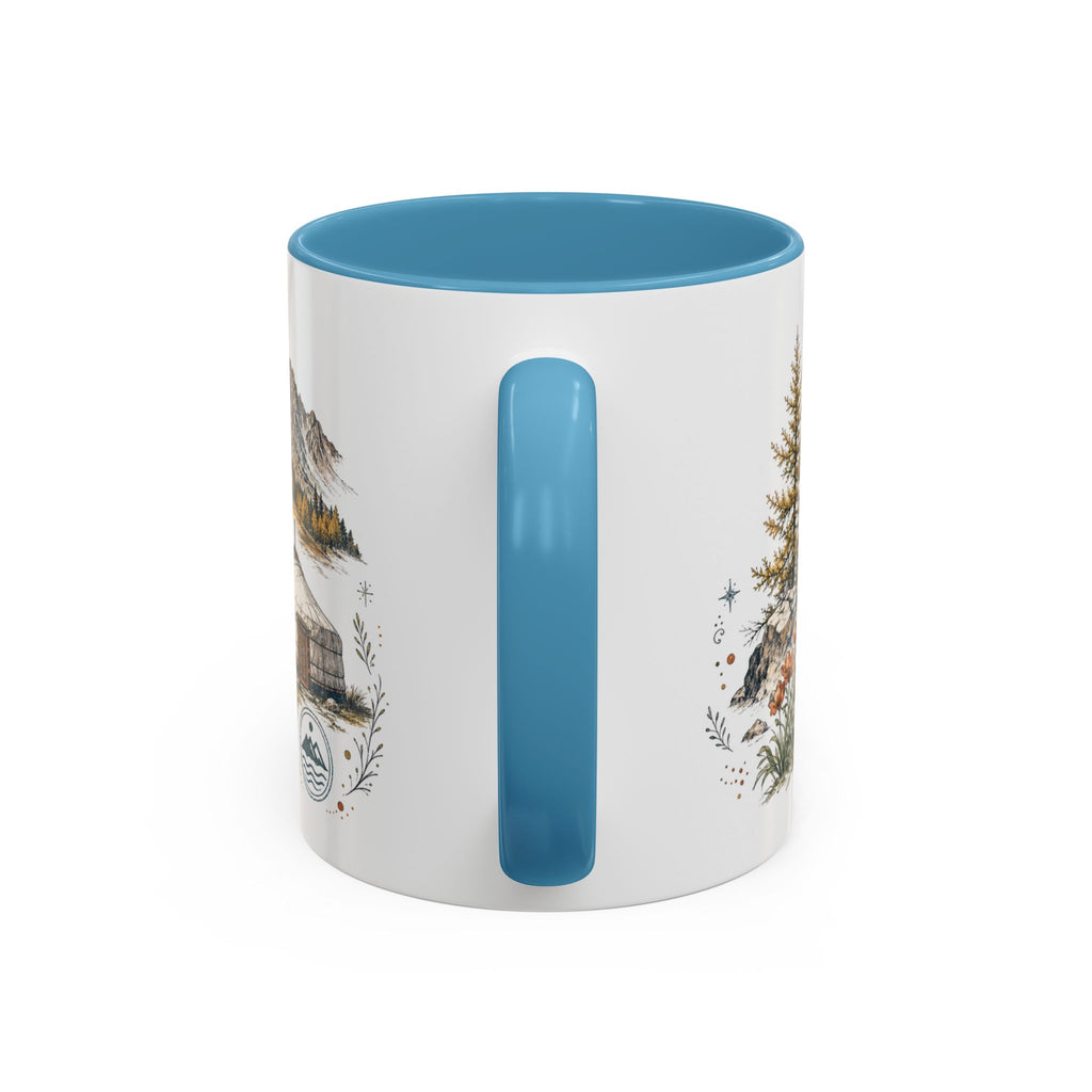 Altai Mountains Mug, Mongolia Travel Souvenir, Bucket List Gift, Accent Ceramic Coffee Mug 11oz 15oz