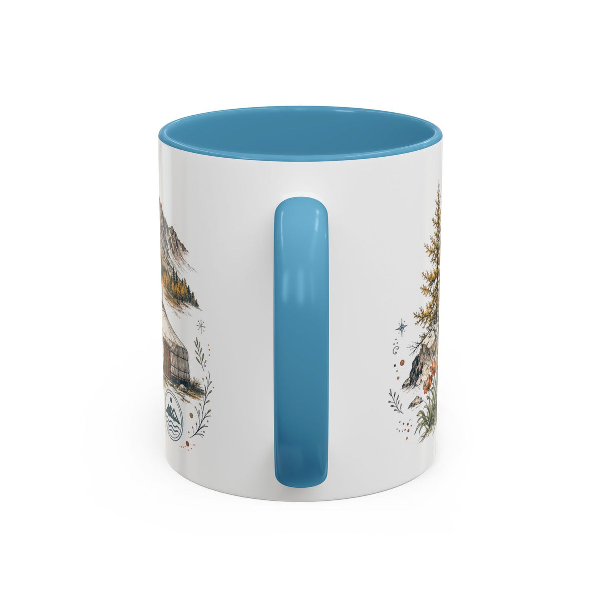 Altai Mountains Mug, Mongolia Travel Souvenir, Bucket List Gift, Accent Ceramic Coffee Mug 11oz 15oz
