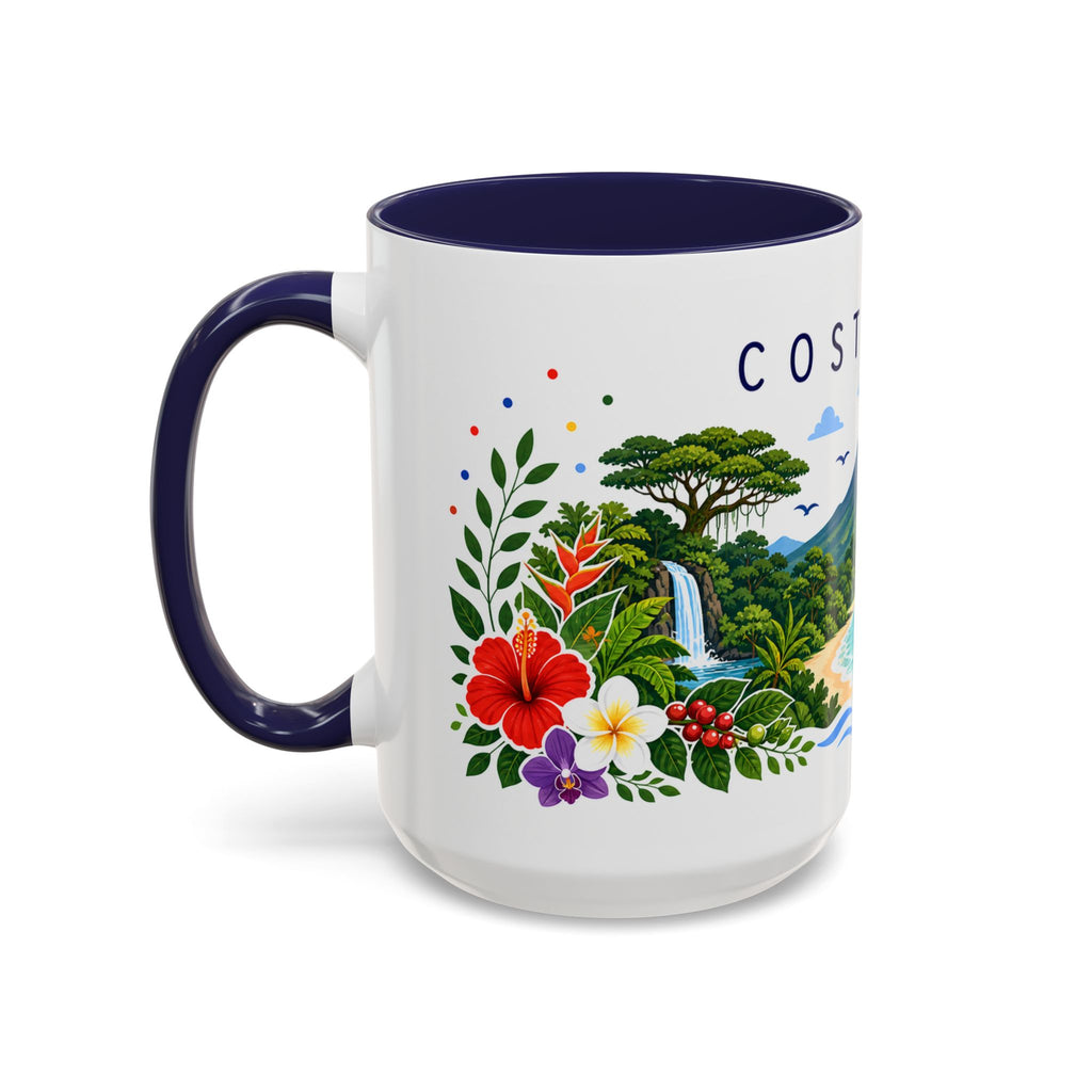 Costa Rica Coffee Mug | Travel Souvenir Accent Mug | Place Gift Ceramic Cup 11oz 15oz