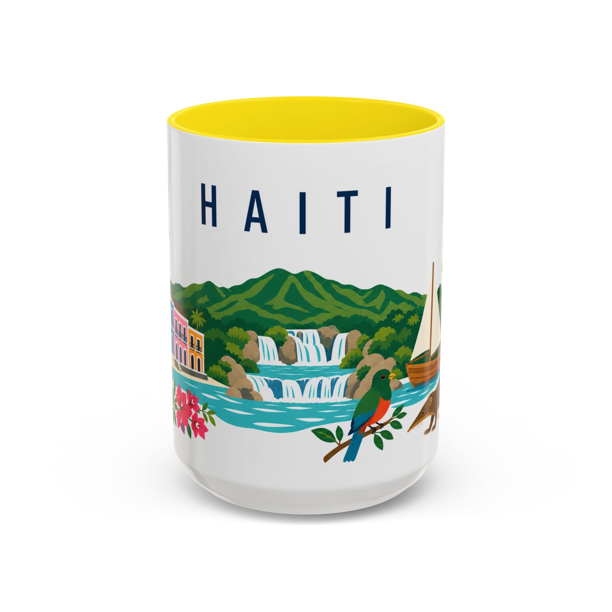 Haiti Coffee Mug | Travel Souvenir Accent Mug | Country Gift Ceramic Cup 11oz 15oz