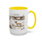 Petrified Forest National Park Coffee Mug | Arizona Painted Desert Fossil Gift | Accent Color Ceramic 11oz 15oz