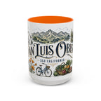 San Luis Obispo Coffee Mug | United States Travel Souvenir | Vintage Illustrated City Gift | 11 oz 15 oz Accent Mug