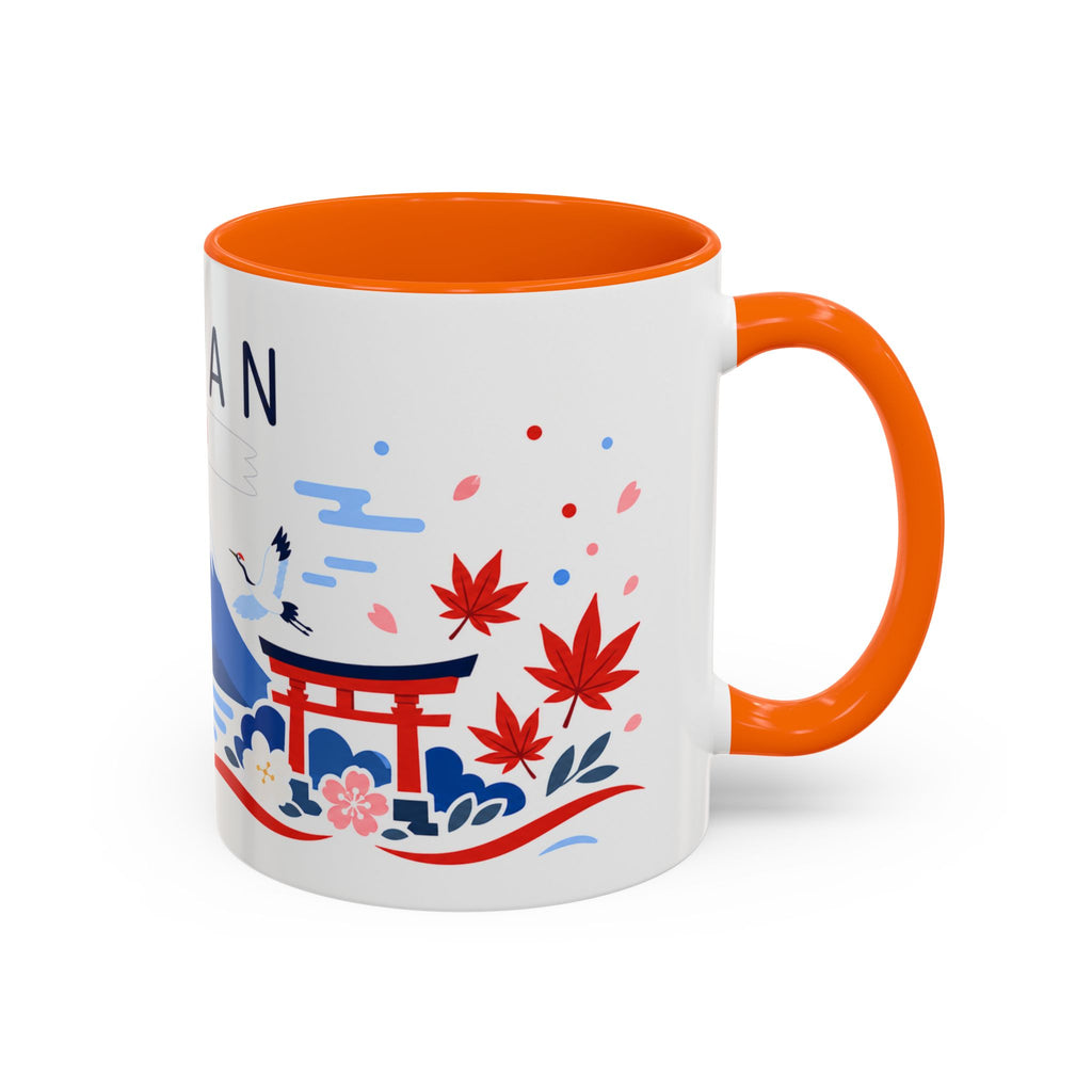 Japan Coffee Mug | Travel Souvenir Accent Mug | Country Gift Ceramic Cup 11oz 15oz