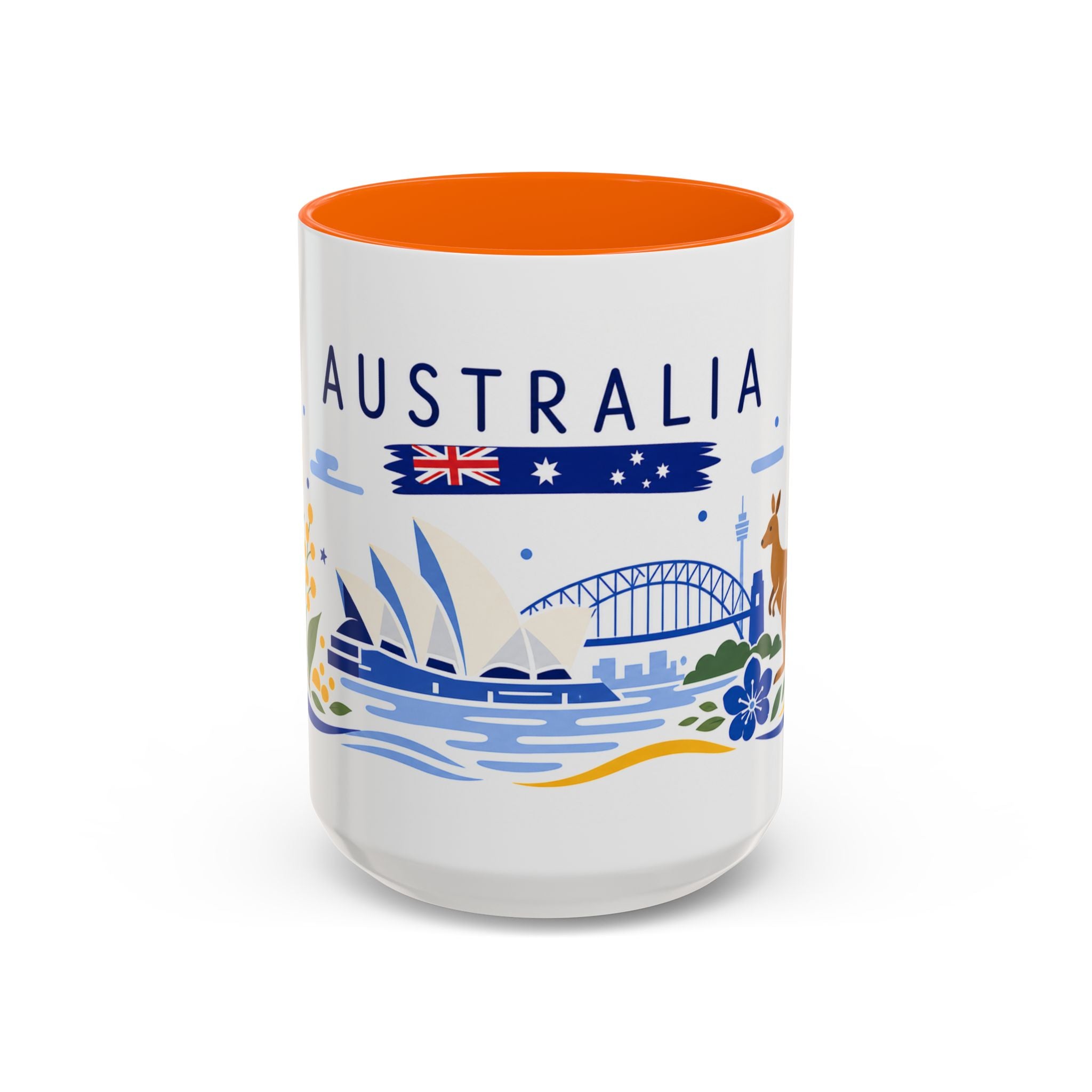 Australia Coffee Mug | Travel Souvenir Accent Mug | Country Gift Ceramic Cup 11oz 15oz