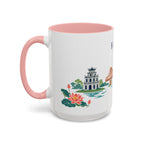 Hanoi Coffee Mug | Vietnam Travel Souvenir | Porcelain Decal City Gift | 11oz 15oz Accent Mug