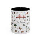 San Francisco Christmas Mug | Watercolor City Souvenir | Ceramic Coffee Cup