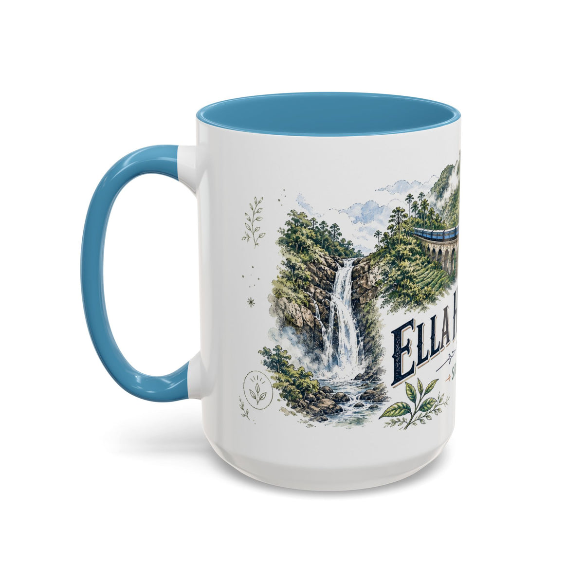 Ella Highlands Mug, Sri Lanka Travel Souvenir, Bucket List Gift, Accent Ceramic Coffee Mug 11oz 15oz