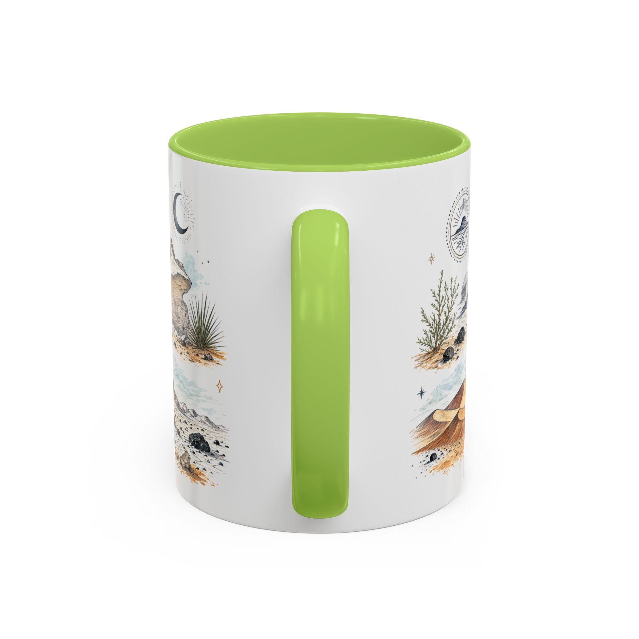 White Desert Mug, Egypt Travel Souvenir, Bucket List Gift, Accent Ceramic Coffee Mug 11oz 15oz
