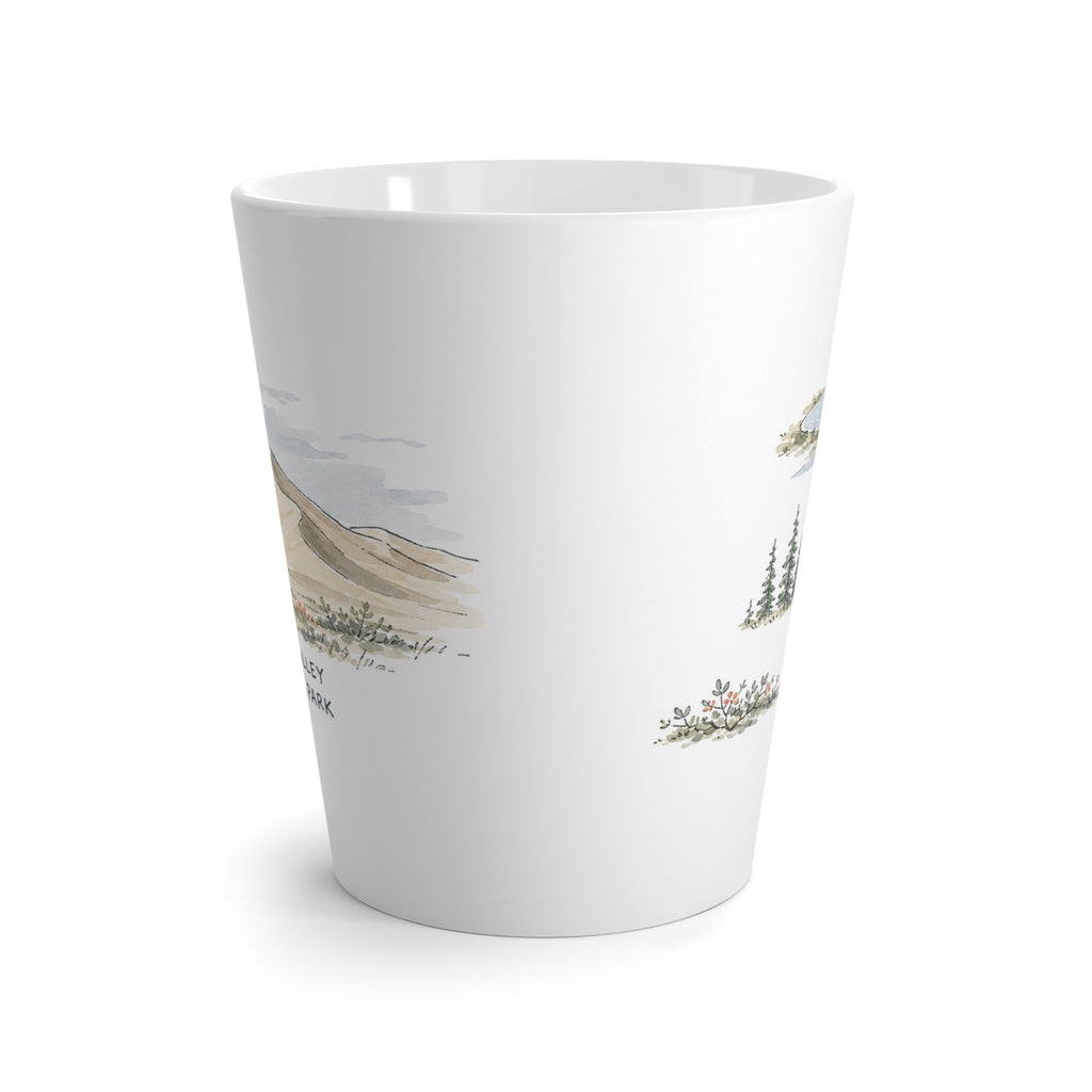 Kobuk Valley National Park Latte Mug | Pastel Watercolor Nature Coffee Cup | 12 oz Travel Souvenir Gift