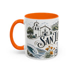 San Luis Obispo Coffee Mug | United States Travel Souvenir | Vintage Illustrated City Gift | 11 oz 15 oz Accent Mug