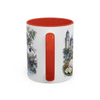 Johor Bahru Coffee Mug | Malaysia Travel Souvenir | Vintage Illustrated City Gift | 11 oz 15 oz Accent Mug