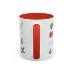 Woodland Christmas Mug | Deer Bird Watercolor Holiday Gift | Accent Cup 11oz 15oz