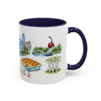 Minneapolis Illustrated Travel Mug | City Souvenir Accent Coffee Mug | 11oz 15oz Ceramic Cup